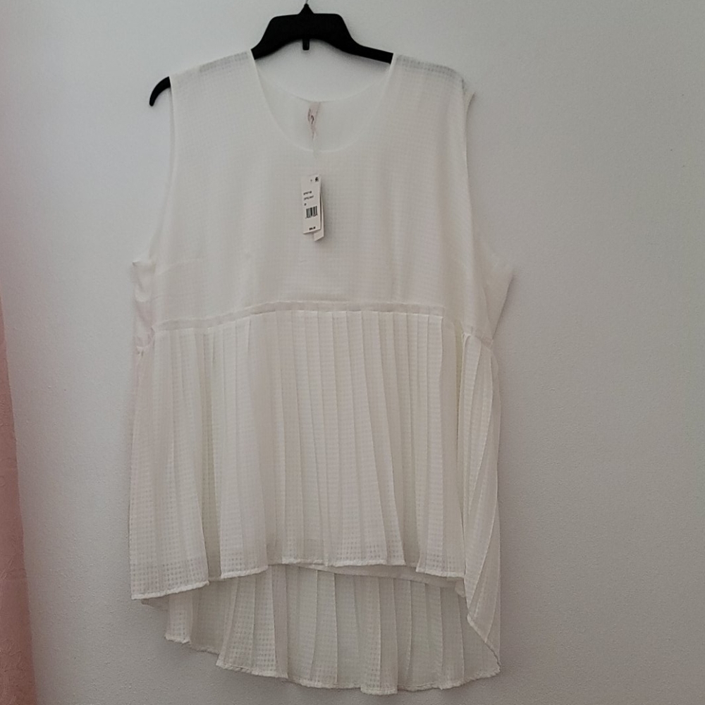 Pleated Peplum Top